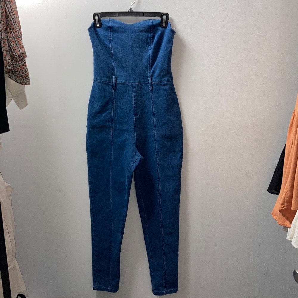 Denim romper